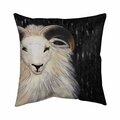 Begin Home Decor 26 x 26 in. Bushy Ram-Double Sided Print Indoor Pillow 5541-2626-AN108